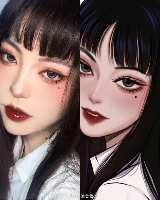 Tutorial Makeup Cosplay Anime Korea Tutorial makeup karakter anime Korea