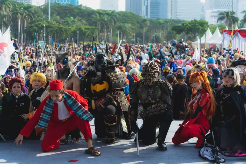 Acara Cosplay di Jakarta Suasana meriah acara cosplay di Jakarta