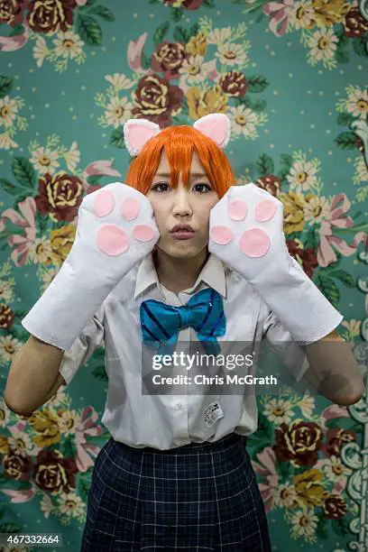 Contoh kualitas produksi profesional dalam cosplay anime Foto profesional sesi pemotretan cosplay anime