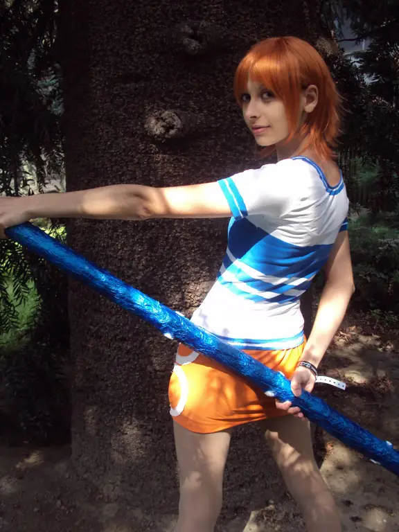 Makeup cosplay Nami One Piece Makeup cosplay Nami One Piece