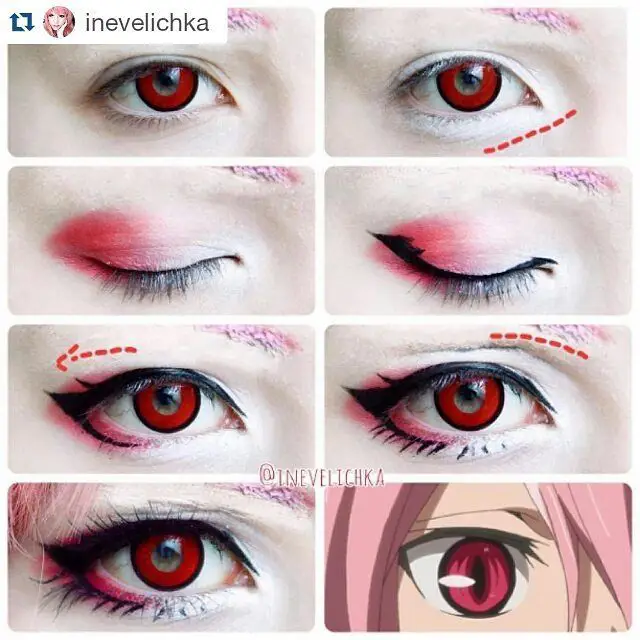 Tutorial makeup cosplay anime